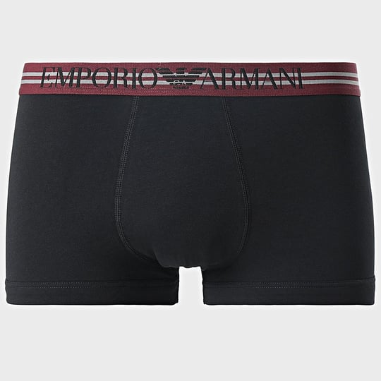 Emporio Armani Emporıo Body Erkek Marka Logolu Beli Lastikli Siyah-Kırmızı Boxer 111357 1A723-620