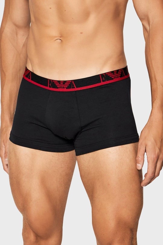 Emporio Armani Emporıo Body Erkek Marka Logolu Beli Lastikli Siyah Boxer 111357 1A715-SIYAH