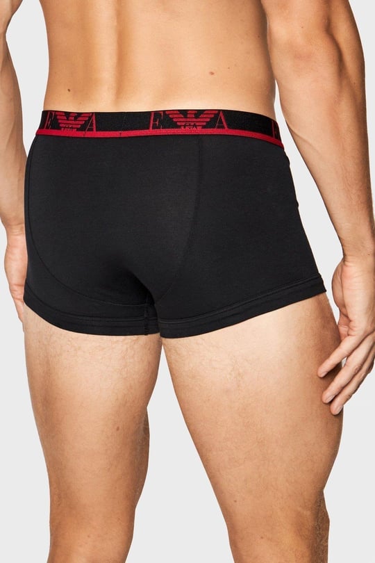 Emporio Armani Emporıo Body Erkek Marka Logolu Beli Lastikli Siyah Boxer 111357 1A715-SIYAH