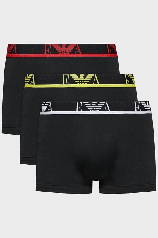Emporio Armani Emporıo Body Erkek Marka Logolu Beli Lastikli Siyah Boxer 111357 1A715-SIYAH