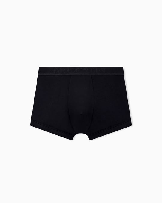 Emporio Armani Emporıo Body Erkek Nefes Alabilen Esnek Jarse Kumaşlı Elastik Bel Bantlı Siyah Boxer EM000231 AF25034-UC001