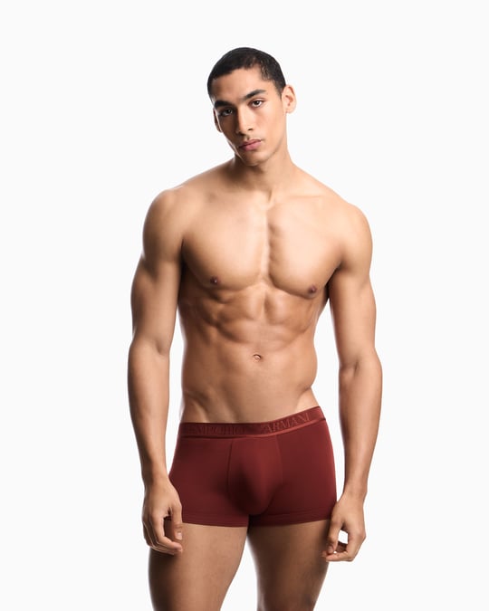 Emporio Armani Emporıo Body Erkek Nefes Alabilen Esnek Jarse Kumaşlı Elastik Bel Bantlı Kırmızı Boxer EM000231 AF25034-U5037