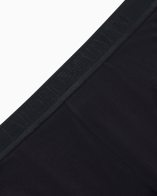 Emporio Armani Emporıo Body Erkek Nefes Alabilen Esnek Jarse Kumaşlı Elastik Bel Bantlı Siyah Boxer EM000231 AF25034-UC001