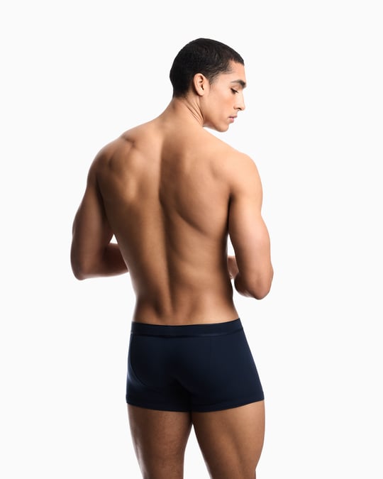 Emporio Armani Emporıo Body Erkek Nefes Alabilen Esnek Jarse Kumaşlı Elastik Bel Bantlı Lacivert Boxer EM000231 AF25034-UB102