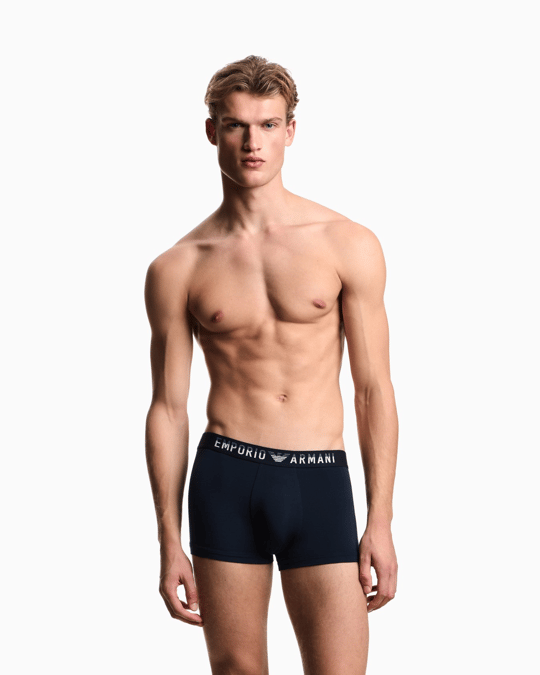Emporio Armani Emporıo Body Erkek Rahat Modal Kumaş Logo İmzalı Elastik Bel Bantlı Lacivert Boxer EM000231 AF18894-UB102