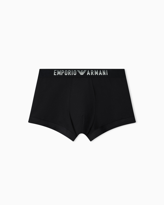 Emporio Armani Emporıo Body Erkek Rahat Modal Kumaş Logo İmzalı Elastik Bel Bantlı Siyah Boxer EM000231 AF18894-UC001