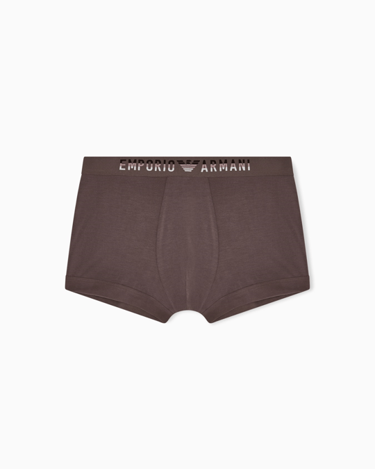 Emporio Armani Emporıo Body Erkek Rahat Modal Kumaş Logo İmzalı Elastik Bel Bantlı Kahverengi Boxer EM000231 AF18894-U8081