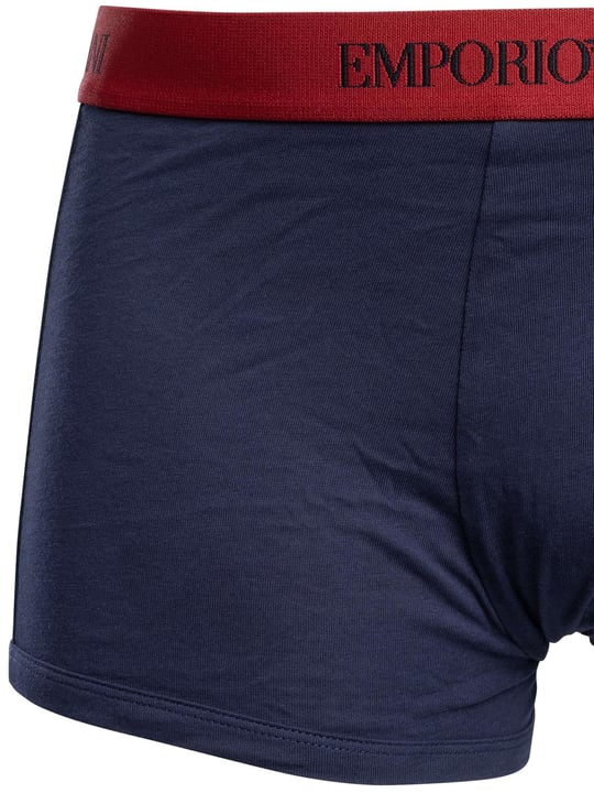 Emporio Armani Emporıo Body Erkek Yumuşak Pamuklu Logolu Elastik Bel Bantlı 3'lü Lacivert Boxer EM000260 AF10800-MB290