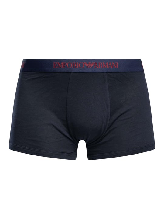 Emporio Armani Emporıo Body Erkek Yumuşak Pamuklu Logolu Elastik Bel Bantlı 3'lü Lacivert Boxer EM000260 AF10800-MB290