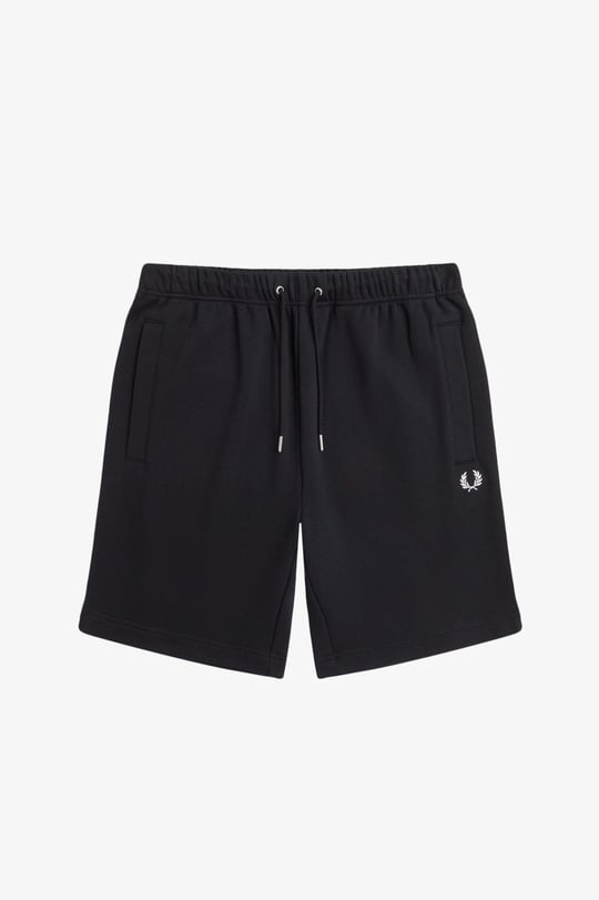 Fred Perry Fred Perry Erkek Beli Bağlamalı Kısa Boy Dokuma Kumaş Cepli Siyah Şort S8505-102