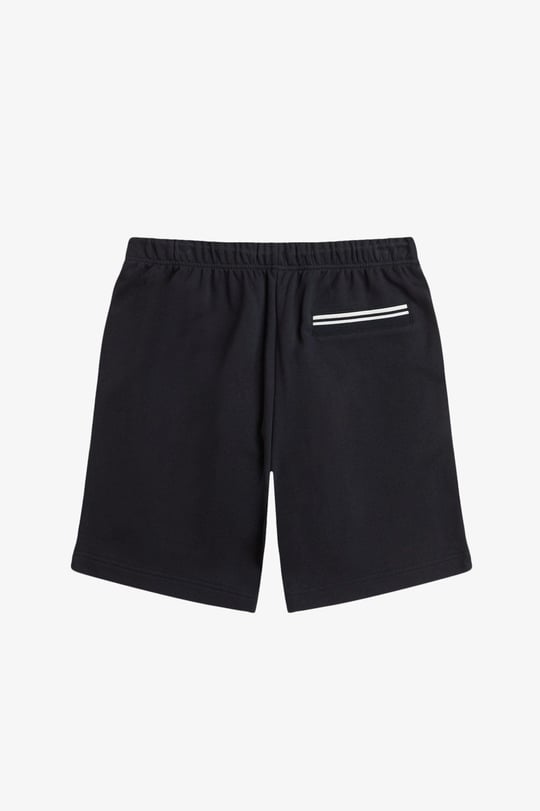 Fred Perry Fred Perry Erkek Beli Bağlamalı Kısa Boy Dokuma Kumaş Cepli Siyah Şort S8505-102