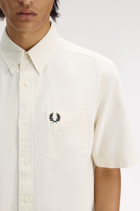 Fred Perry Fred Perry Erkek Ekru Gömlek M8730-S70