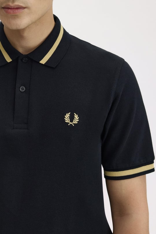 Fred Perry Fred Perry Erkek Kol ve Yaka Ucu Şerit Detaylı Kısa Kollu 157 Polo Yaka T-Shirt M2-157