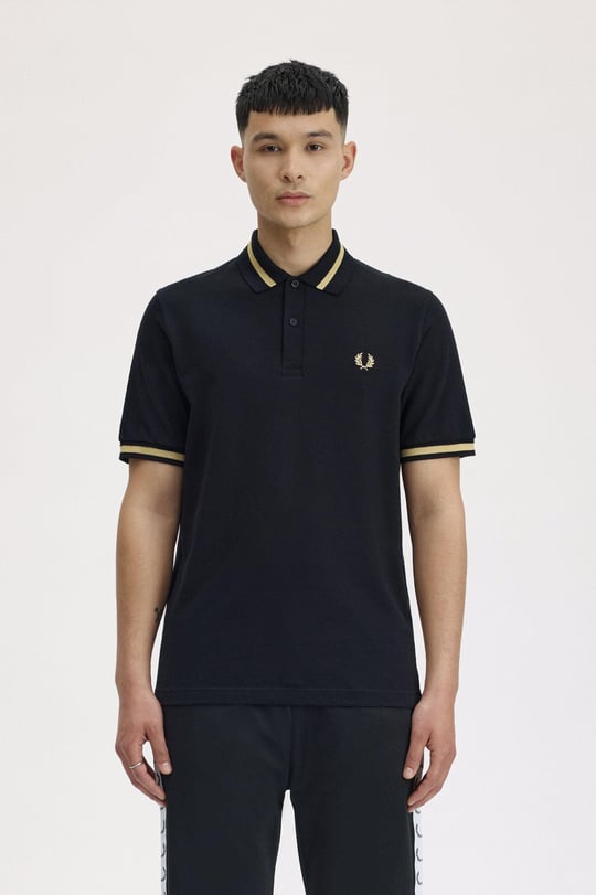 Fred Perry Fred Perry Erkek Kol ve Yaka Ucu Şerit Detaylı Kısa Kollu 157 Polo Yaka T-Shirt M2-157