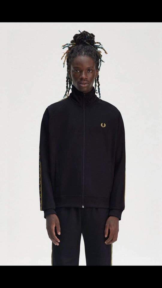 Fred Perry Fred Perry Erkek Omuzdan Kola Marka İşlemeli Huni Yaka Lacivert Ceket J5557-W75