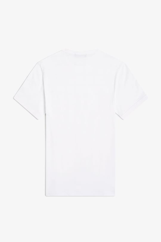 Fred Perry Fred Perry Erkek Pamuklu Jarse Kumaş Manşet ve Yuvarlak Yakalı Kısa Kollu 100 T-Shirt M3519-100