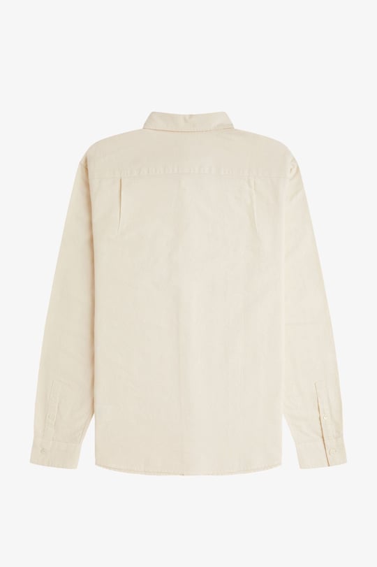 Fred Perry Fred Perry Erkek Regular Fit Cep Detaylı Düz Uzun Kollu Ekru1 Gömlek M5516-13B