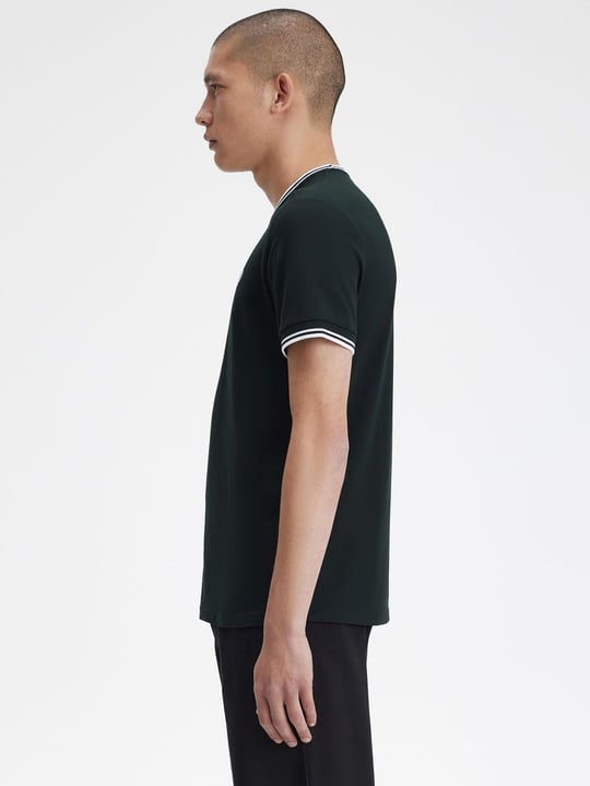 Fred Perry Fred Perry Erkek Regular Fit Kısa Kollu Şerit Detaylı T50 T-Shirt M1588-T50