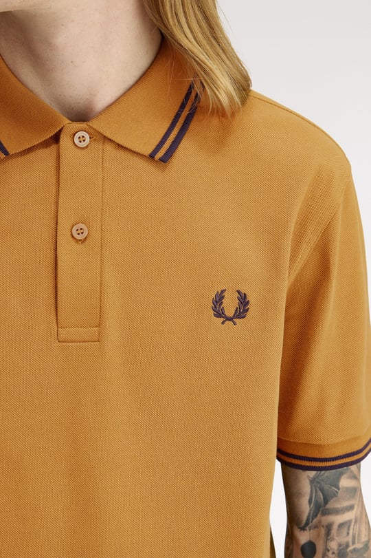 Fred Perry Fred Perry Erkek Regular Fit Yakası Çizgi Desenli Kısa Kollu T86 Polo Yaka T-Shirt M3600P-T86
