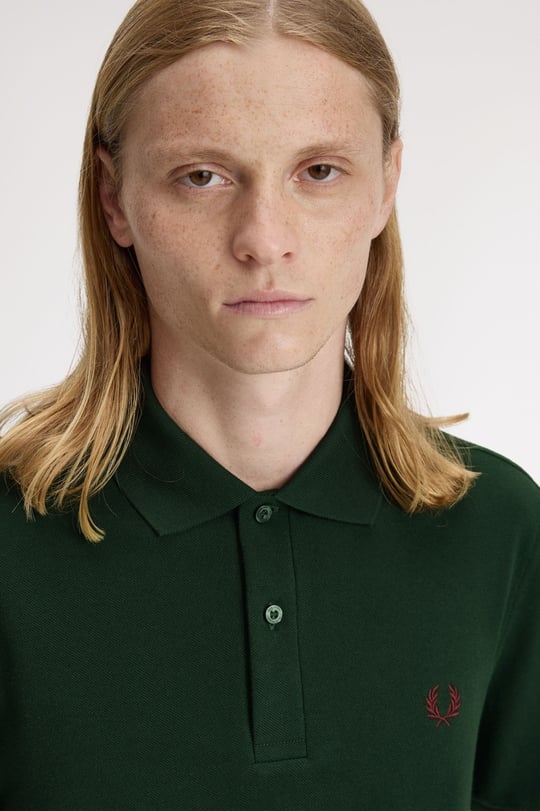 Fred Perry Fred Perry Erkek Regular Fit %100 Pamuklu Kısa Kollu Koyu Yeşil Polo Yaka T-Shirt M6000-15B