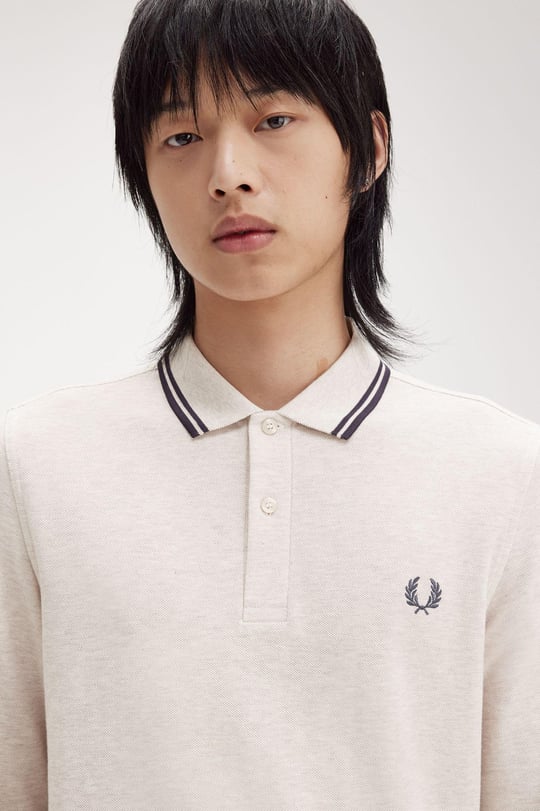 Fred Perry Fred Perry Erkek Regular Fit %100 Pamuklu Yakası Çizgi Detaylı Uzun Kollu W50 Gömlek M3636-W50