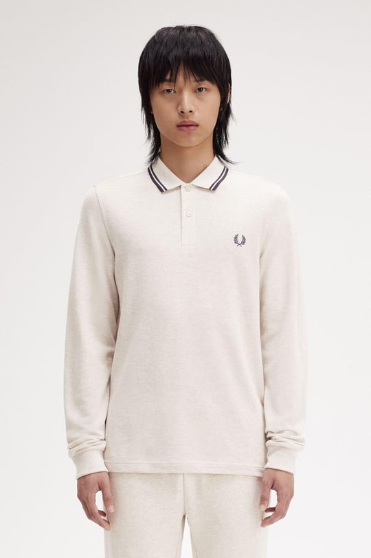 Fred Perry Fred Perry Erkek Regular Fit %100 Pamuklu Yakası Çizgi Detaylı Uzun Kollu W50 Gömlek M3636-W50