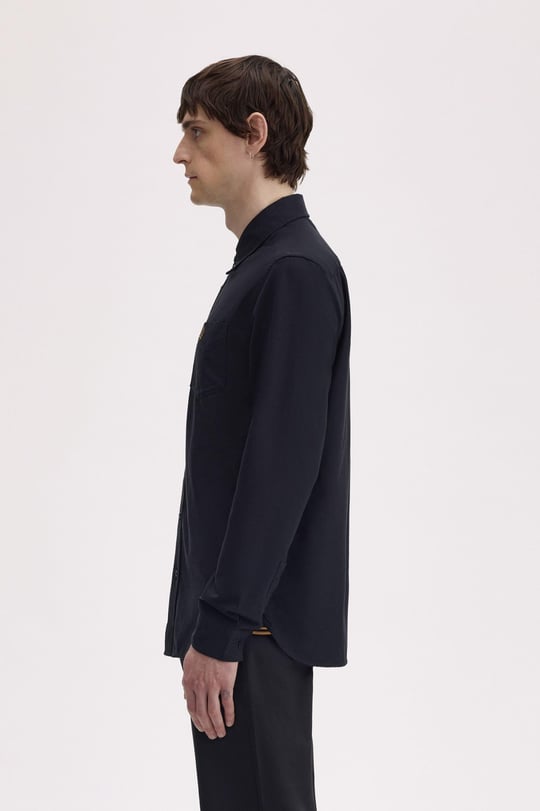 Fred Perry Fred Perry Erkek Regular Fit Cep Detaylı Düz Uzun Kollu R88 Gömlek M5516-R88
