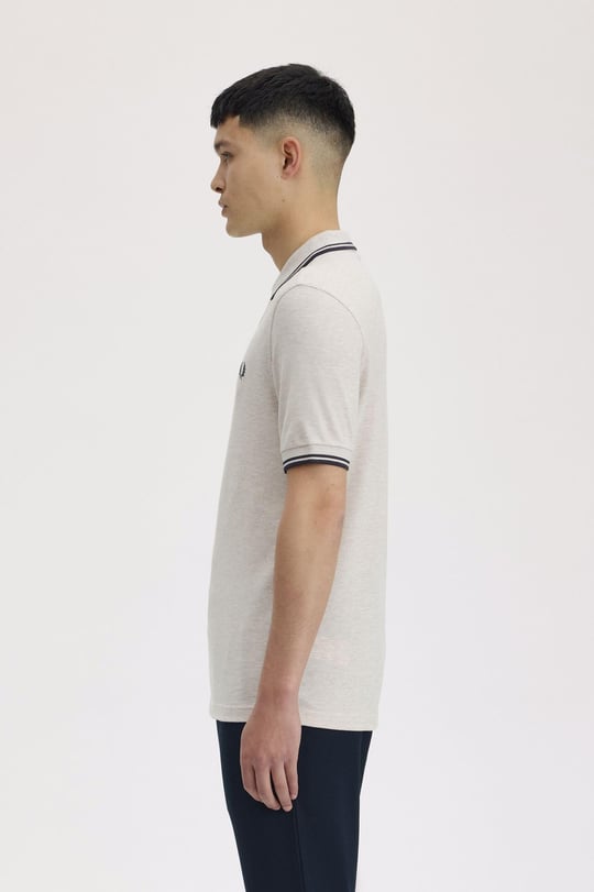 Fred Perry Fred Perry Erkek Regular Fit Yakası ve Kolları Çizgi Detaylı %100 Pamuklu Kısa Kollu W50 Polo Yaka T-Shirt M3600-W50