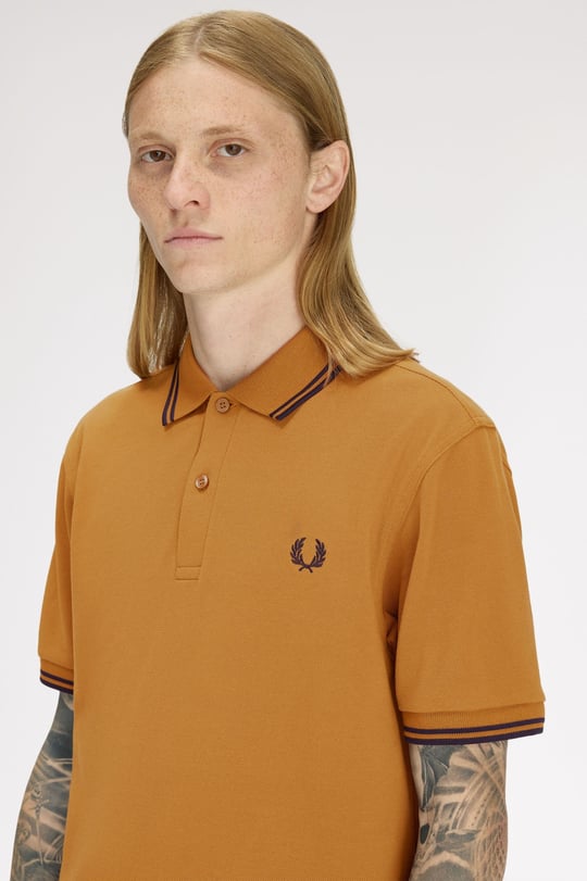 Fred Perry Fred Perry Erkek Regular Fit Yakası Çizgi Desenli Kısa Kollu T86 Polo Yaka T-Shirt M3600P-T86