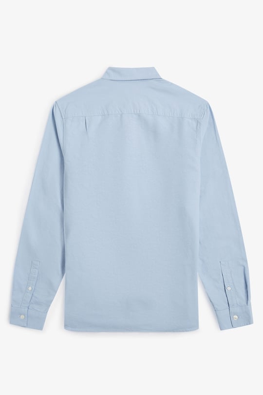 Fred Perry Fred Perry Erkek Regular Fit Cep Detaylı Düz Uzun Kollu Gri Gömlek M5516-146