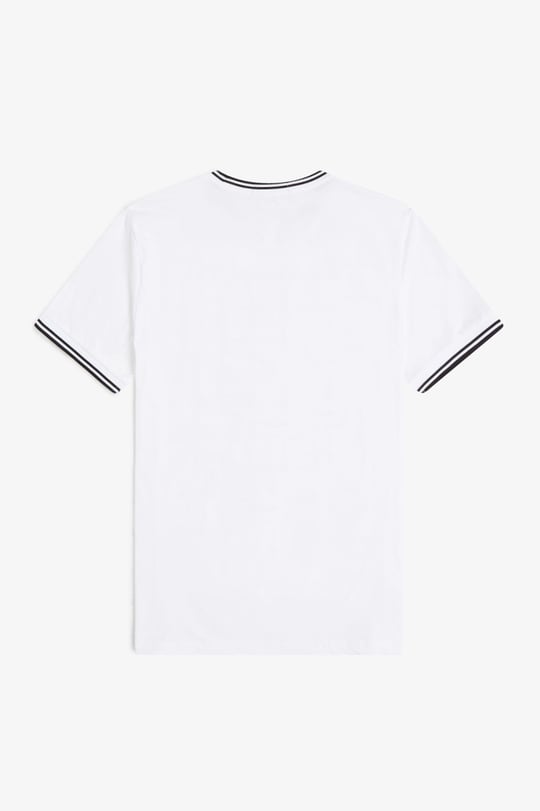 Fred Perry Fred Perry Erkek Regular Fit Kısa Kollu Şerit Detaylı 100 T-Shirt M1588-100