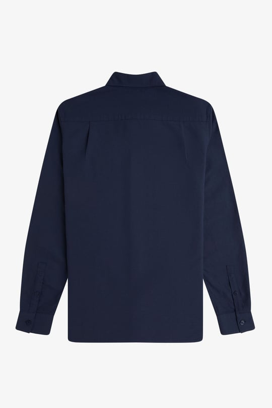 Fred Perry Fred Perry Erkek Regular Fit Cep Detaylı Düz Uzun Kollu Lacivert1 Gömlek M5516-738