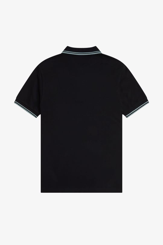 Fred Perry Fred Perry Erkek Regular Fit Yakası ve Kolları Çizgi Detaylı %100 Pamuklu Kısa Kollu Q46 Polo Yaka T-Shirt M3600-Q46