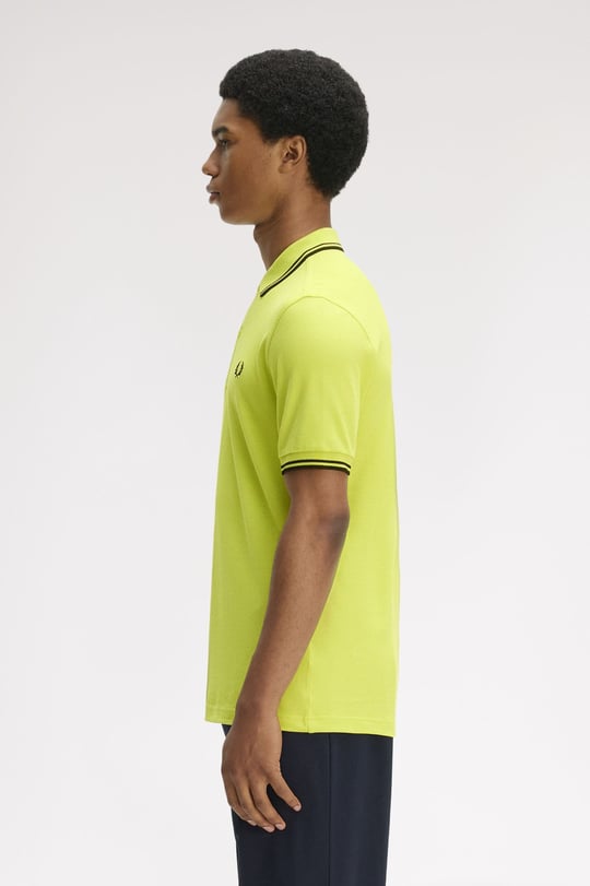 Fred Perry Fred Perry Erkek Regular Fit Yakası Çizgi Desenli Kısa Kollu 84B Polo Yaka T-Shirt M3600P-84B