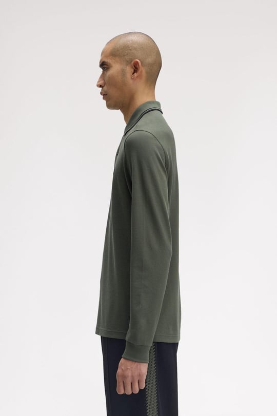Fred Perry Fred Perry Erkek Regular Fit %100 Pamuklu Yakası Çizgi Detaylı Uzun Kollu Z50 Gömlek M3636-Z50