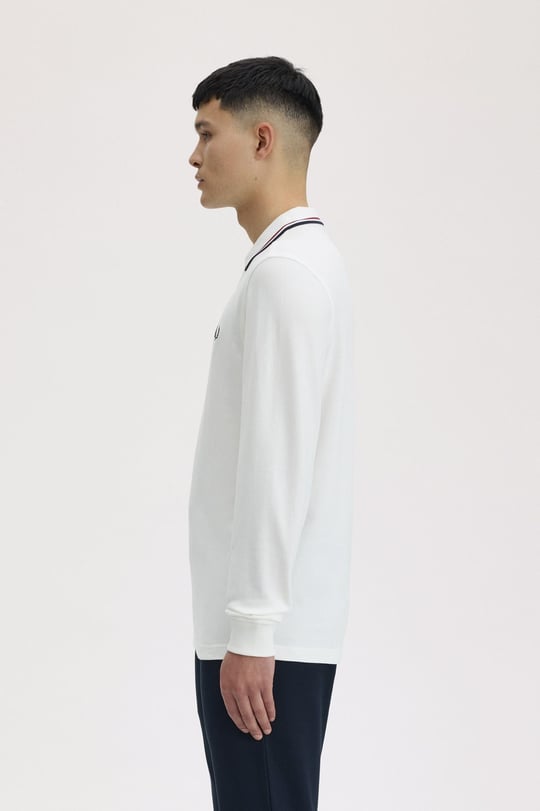 Fred Perry Fred Perry Erkek Regular Fit %100 Pamuklu Yakası Çizgi Detaylı Uzun Kollu T60 Gömlek M3636-T60