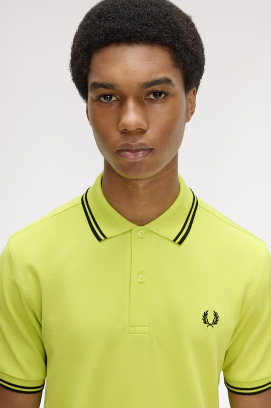 Fred Perry Fred Perry Erkek Regular Fit Yakası Çizgi Desenli Kısa Kollu 84B Polo Yaka T-Shirt M3600P-84B