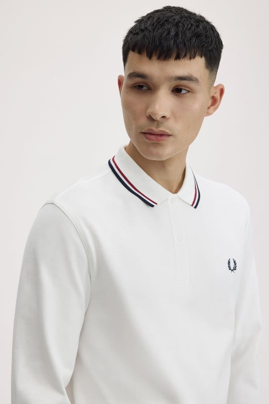 Fred Perry Fred Perry Erkek Regular Fit %100 Pamuklu Yakası Çizgi Detaylı Uzun Kollu T60 Gömlek M3636-T60