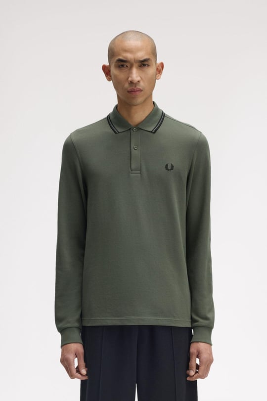 Fred Perry Fred Perry Erkek Regular Fit %100 Pamuklu Yakası Çizgi Detaylı Uzun Kollu Z50 Gömlek M3636-Z50