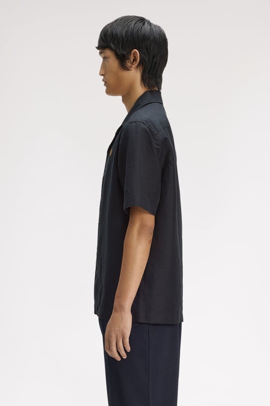Fred Perry Fred Perry Erkek Siyah Gömlek M9894-102