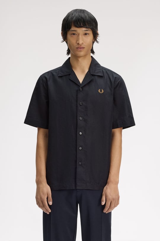 Fred Perry Fred Perry Erkek Siyah Gömlek M9894-102