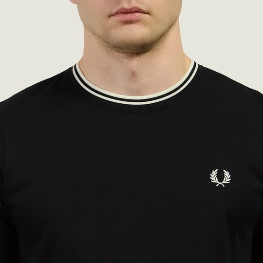 Fred Perry Fred Perry Erkek Uzun Kol Pamuklu Bisiklet Yaka Düz Lacivert Kazak M9602-R88