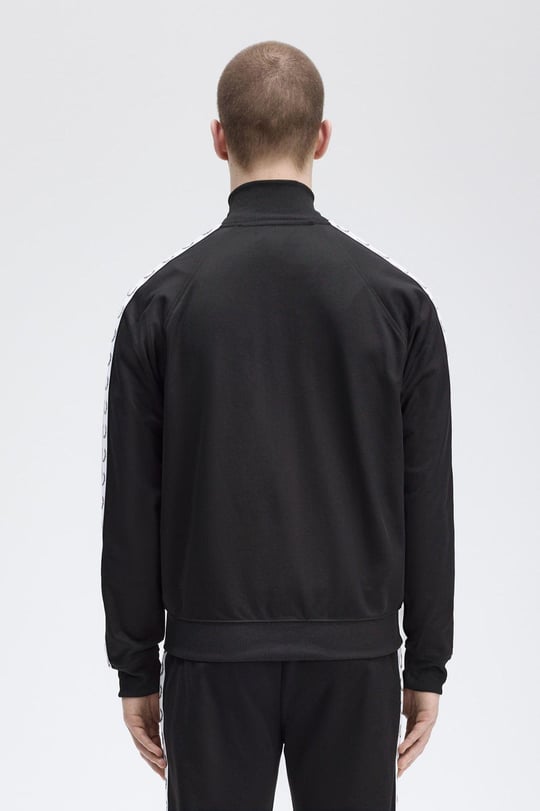 Fred Perry Fred Perry Kadın Dik Yaka Fermuar Kapamalı Omuzdan Kola Logo Detaylı Siyah Ceket J4620-198
