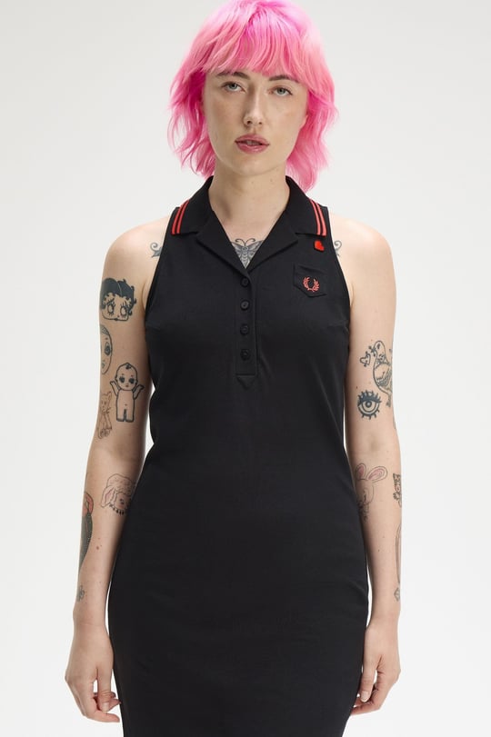 Fred Perry Fred Perry Kadın Siyah Elbise SD2141-102