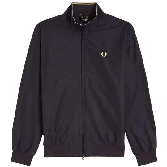 Fred Perry Fred Perry Unısex Dik Yaka Fermuar Kapamalı Sol Gögüs Defne Çelenkli Siyah Ceket J2660-350