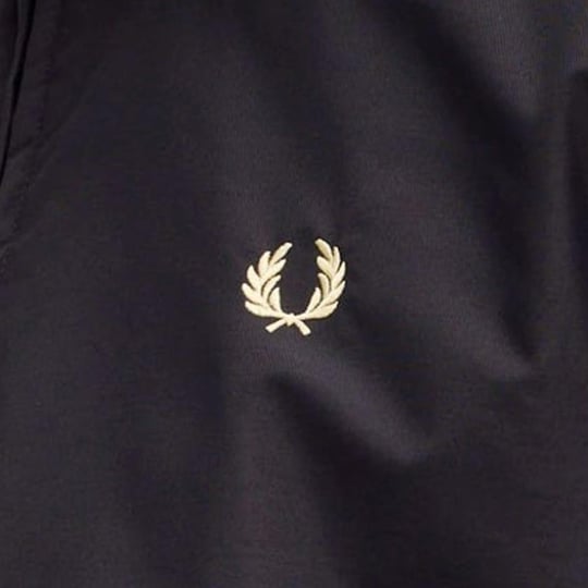 Fred Perry Fred Perry Unısex Dik Yaka Fermuar Kapamalı Sol Gögüs Defne Çelenkli Siyah Ceket J2660-350