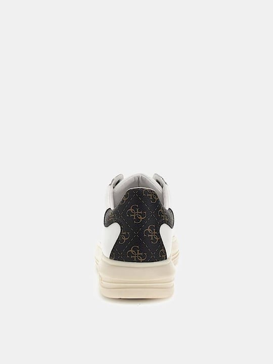 GUESS GUESS Erkek Bağcıklı Marka Logolu Spor Stil Beyaz Sneaker FM8VIB FAP12-WBROC