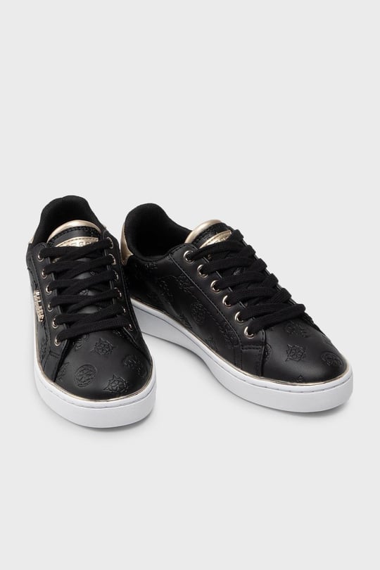 GUESS GUESS Kadın Marka Logolu Düz Taban Kaydırmaz Günlük Kullanım Siyah Sneaker 5BEKFAL12-BLKBL