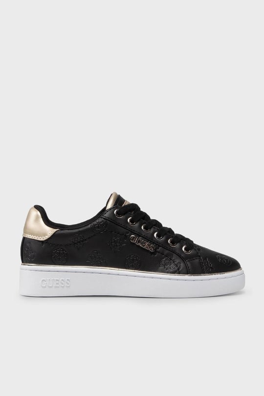 GUESS GUESS Kadın Marka Logolu Düz Taban Kaydırmaz Günlük Kullanım Siyah Sneaker 5BEKFAL12-BLKBL