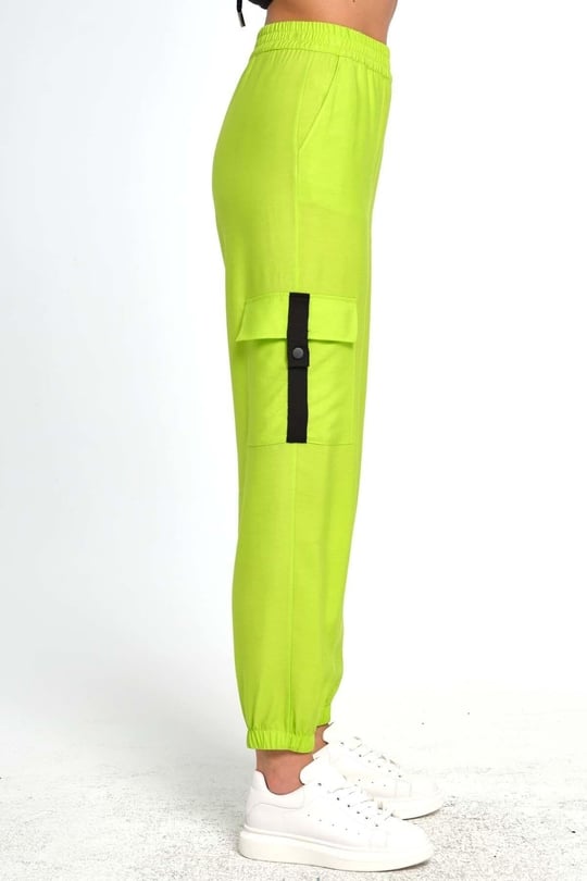 Guitar Guıtar Kadın Yeşil Pantolon HGU23086PNT-YEŞİL